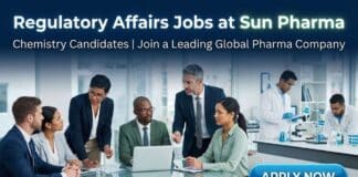 Regulatory Affairs Jobs at Sun Pharma | Chemistry Grads Apply