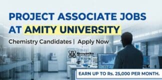Project Associate Jobs at Amity Careers – Chemistry Opportunity 2026 Project Associate Jobs at Amity | Chemistry Candidates Apply