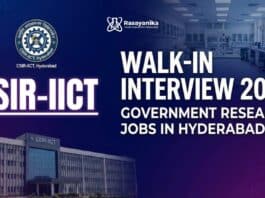 Government Jobs at CSIR-IICT | Chemistry Candidates Apply