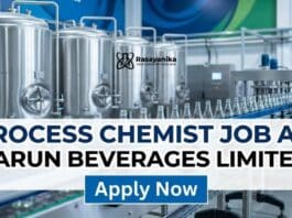 Chemist Jobs at VARUN BEVERAGES | Chemistry Grads Apply