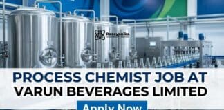 Chemist Jobs at VARUN BEVERAGES | Chemistry Grads Apply