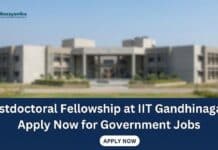 Postdoctoral Fellowship at IIT Gandhinagar | Government Jobs