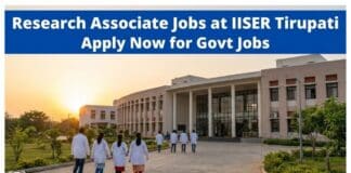 Research Associate Jobs at IISER Tirupati | Apply Now for Govt Jobs