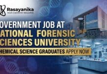 NFSU Recruitment 2026: Project Associate Job | MSc Chemistry Graduates Apply Now