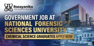 Government Job at NFSU | MSc Chemistry Apply for Project Associate Roles NFSU Recruitment 2026: Project Associate Job | MSc Chemistry Graduates Apply Now