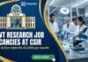 Govt Research Job Vacancies | CSIR Recruitment | Chemistry Graduates Apply Now