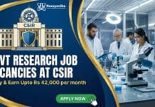 Govt Research Job Vacancies | CSIR Recruitment | Chemistry Graduates Apply Now