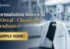 Chemistry Internship at L’Oréal, Check Details & Apply