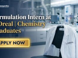 Chemistry Internship at L’Oréal, Check Details & Apply