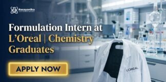 Formulation Intern at L’Oréal – Chemistry Students Apply Online Chemistry Internship at L’Oréal, Check Details & Apply