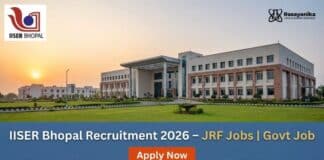 Government Job at IISER Bhopal | JRF Vacancy | Apply Now IISER Bhopal Recruitment 2026 – JRF Jobs | Govt Job Apply Now
