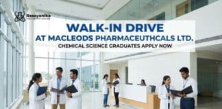 Macleods Walk-In Drive 2026 | QC & Production Vacancies Quality Control Jobs | Macleods Walk-In Drive 2026 | Apply Now