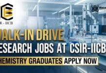Scientist Job & Research Jobs at CSIR-IICB | Chemistry Candidates Earn up to Rs. 72,800 / month CSIR-IICB Recruitment 2026 Government Jobs | Apply For Scientist Job & Research Jobs