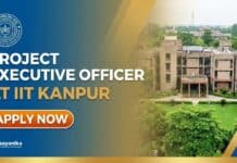 Executive Officer Vacancy at IIT Kanpur – Apply Now and Earn up to Rs. 1,26,000 per month Government Job Opportunity at IIT Kanpur | Apply Now