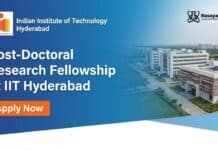 Post-Doctoral Research Fellowship at IIT Hyderabad | Earn up to Rs 85,000 per month IIT Hyderabad Recruitment – Research Fellowship | PhD Chemical Engineers Graduates Apply Now