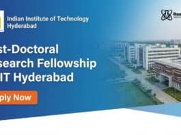 IIT Hyderabad Recruitment – Research Fellowship | PhD Chemical Engineers Graduates Apply Now