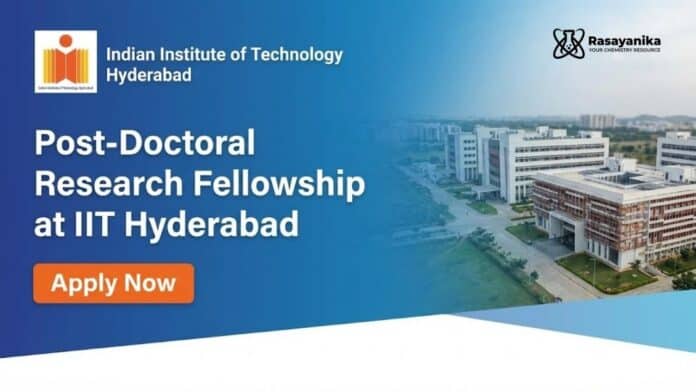 IIT Hyderabad Recruitment – Research Fellowship | PhD Chemical Engineers Graduates Apply Now IIT Hyderabad Recruitment – Research Fellowship | PhD Chemical Engineers Graduates Apply Now