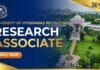 University of Hyderabad Recruitment – Research Associate Job | Apply Now 