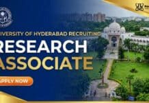 University of Hyderabad Recruitment – Research Associate Job | Apply Now 