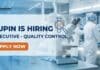 Quality Control Job at Lupin | MSc Chemistry Graduates Apply Now Lupin Careers: Quality Control Executive | MSc Chemistry Graduates Apply Now