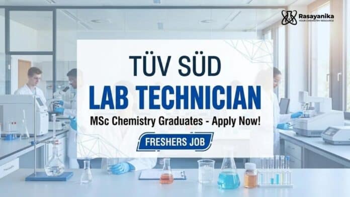 TUV SUD Careers: Lab Technician Fresher Job | Apply Now