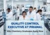 Piramal is Hiring MSc Chemistry Graduates | Apply Now for QC Roles Piramal Careers: Quality Control Executive | MSc Chemistry Graduates Apply Now