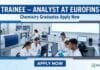 Analyst Job at Eurofins | MSc Chemistry Graduates Apply Now Eurofins Career: Trainee Analyst | MSc Analytical Chemistry Graduates Apply Now