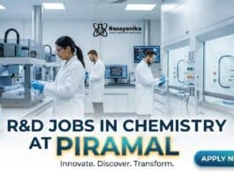 R&D Jobs at Piramal | Chemistry Candidates | Apply Now