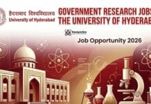University of Hyderabad Project Associate Recruitment 2026 | Government Job Opportunity in Chemistry Government Job at University of Hyderabad | Chemistry Grad Apply