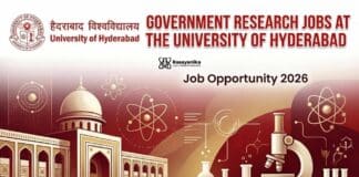 Government Job at University of Hyderabad | Chemistry Grad Apply
