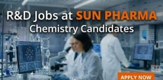 Sun Pharma Hiring Executive – API R&D | Apply Now for R&D Jobs in Baroda R&D Jobs at Sun Pharma | Chemistry Candidates | Apply Now