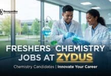 BSc Chemistry Jobs for Freshers – Walk-in Interview for Production & QA Jobs at Zydus BSc Chemistry Jobs For Freshers | Candidates Attend the Walk-In