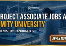 Project Associate Jobs at Amity Careers – Chemistry Jobs in Nanotechnology Project Associate Jobs at Amity University | Chemistry Grads Apply