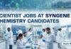 Senior Scientist – Synthetic Chemistry | Exciting Scientist Jobs at Syngene Bangalore Scientist Jobs at Syngene | Chemistry Candidates | Apply Now