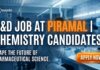 BSc & MSc Chem Peptides R&D Executive Job at Piramal, Apply Now R&D Job at Piramal | Chemistry Candidates | Apply Now
