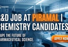 BSc & MSc Chem Peptides R&D Executive Job at Piramal, Apply Now R&D Job at Piramal | Chemistry Candidates | Apply Now