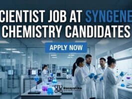 Scientist Job at Syngene | Chemistry Candidates | Apply Now