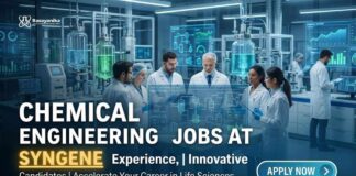 Lead Formulation Development Role at Syngene – MSc & PhD Chem Engg Apply Chemical Engineering Jobs at Syngene | Candidates | Apply Now