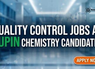 Lupin QC Job Opening for Chemistry Candidates, Apply Now Quality Control Jobs at Lupin | Chemistry Candidates | Apply Now