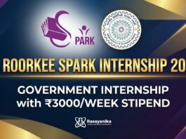 Government Internship at IIT Roorkee | Chemistry Graduates Apply