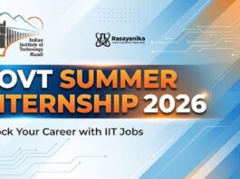 Govt Summer Internship at IIT Mandi | Chemistry Candidates Apply 
