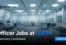 Officer Jobs at Lupin | Chemistry Candidates | Apply Now