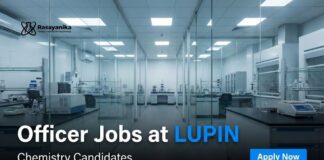 Officer Jobs at Lupin | Chemistry Candidates | Apply Now