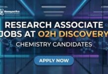 Research Associate Jobs at O2H discovery | Candidates Apply