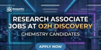 O2h Discovery Walk-In Interview 2026: Research Associate & Analytical Chemistry Jobs Research Associate Jobs at O2H discovery | Candidates Apply