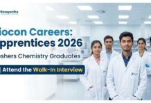 Freshers Apprentice Opportunities at Biocon | BSc & MSc Chemistry Attend the Walk-In Interview Biocon Careers: Chemistry Apprentices 2026 | Freshers Chemistry Graduates Apply now