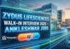 Zydus Lifesciences Walk-In Interview 2026: Chemistry Freshers & Experienced Hiring Apprenticeship Opportunity at Zydus LifeSciences | Chemistry Candidates Apply Now