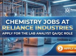 Chemistry Jobs at Reliance Industries | Apply for the Lab Analyst QA/QC Role