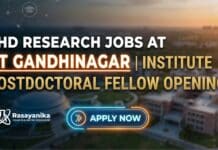 PhD Research Jobs at IIT Gandhinagar | Institute Postdoctoral Fellow Opening