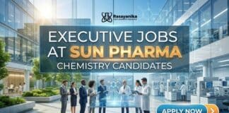 Sun Pharma Hiring Executive – Regulatory Affairs | R&D Careers Executive Jobs at Sun Pharma | Chemistry Candidates Apply